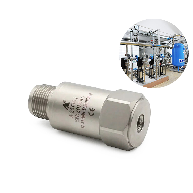 IEPE Vibration Sensor High Sensitivity Piezoelectric Accelerometer with Built-in IEPE Preamplifier