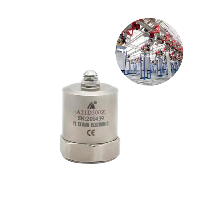 Vibration Control Drop Environmental Structural Impact Dynamic Testing Fields 500mV/g Sensitivity Uniaxial Accelerometer Sensor