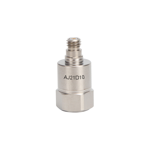 Single Axis Industrial IEPE Vibration Accelerometer 500 g Measurement Range 5000 g Shock Shear Structural Style 1-10kHz