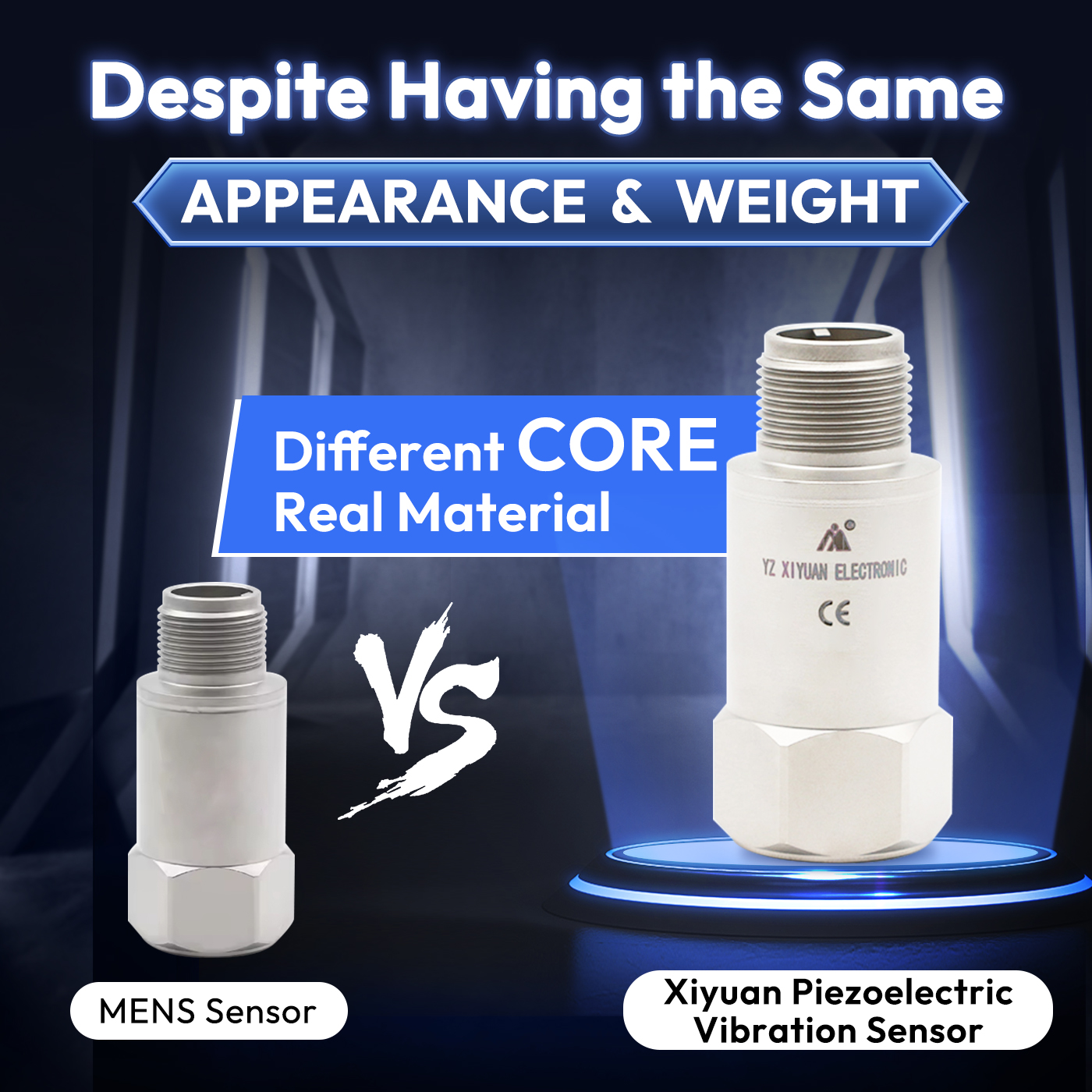 IEPE Type Uniaxial Accelerometer