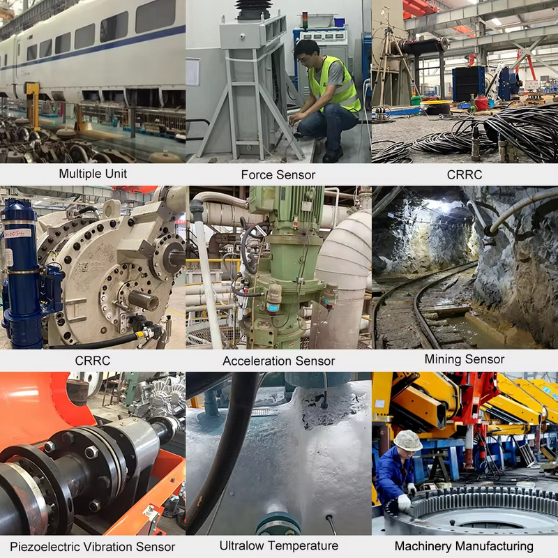 Integrated Vibration Temperature Transducer Piezoelectric Industrial ...