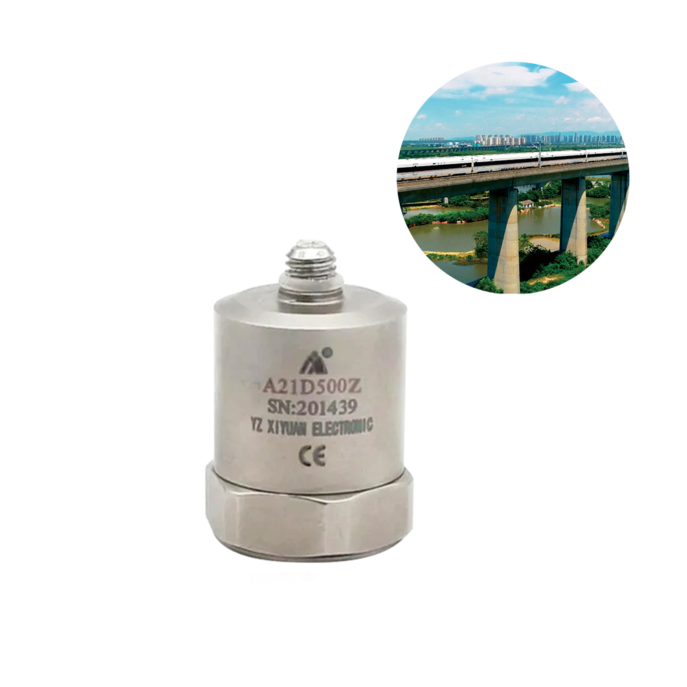 Vibration Control Drop Environmental Structural Impact Dynamic Testing Fields 500mV/g Sensitivity Uniaxial Accelerometer Sensor