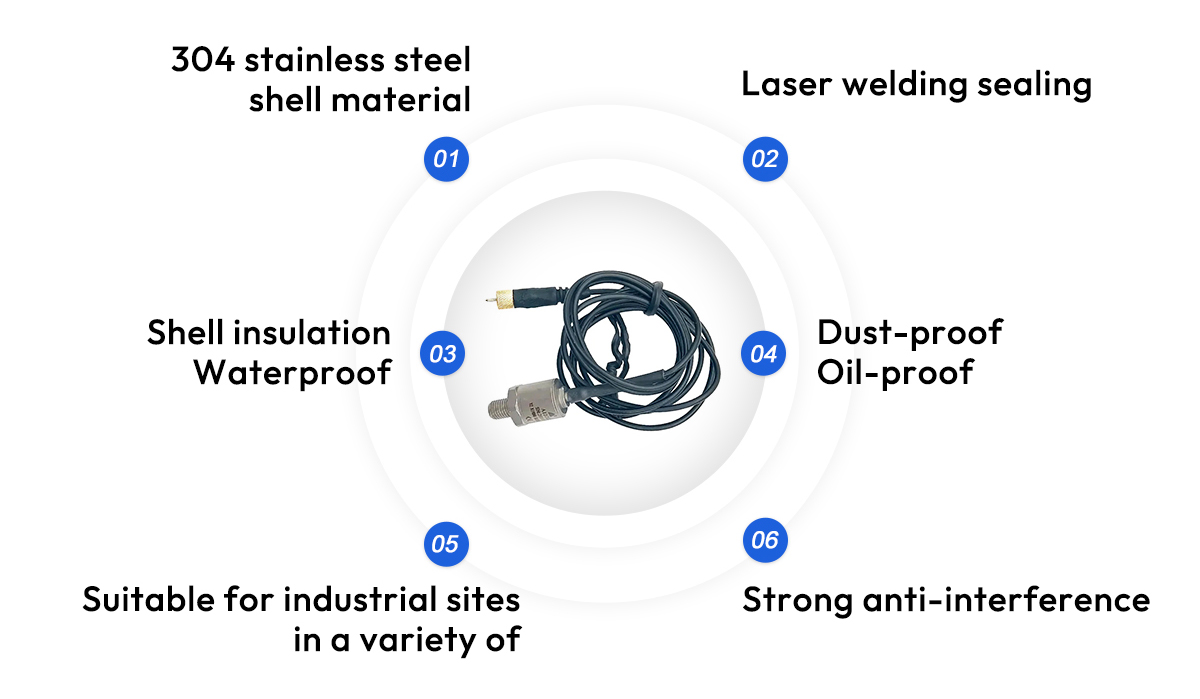 A12G02 PE 1-10,000Hz Accelerometer Displacement Sensor Vibration Impact Piezoelectric Sensor Acceleration Sensor
