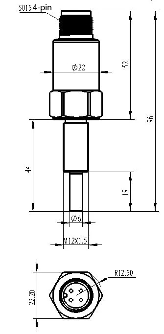 industrial vibration and temperature sensor