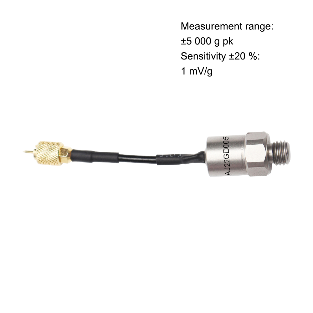 Durable Titanium IEPE Accelerometer, 1mV/g, Designed for High Impact Testing
