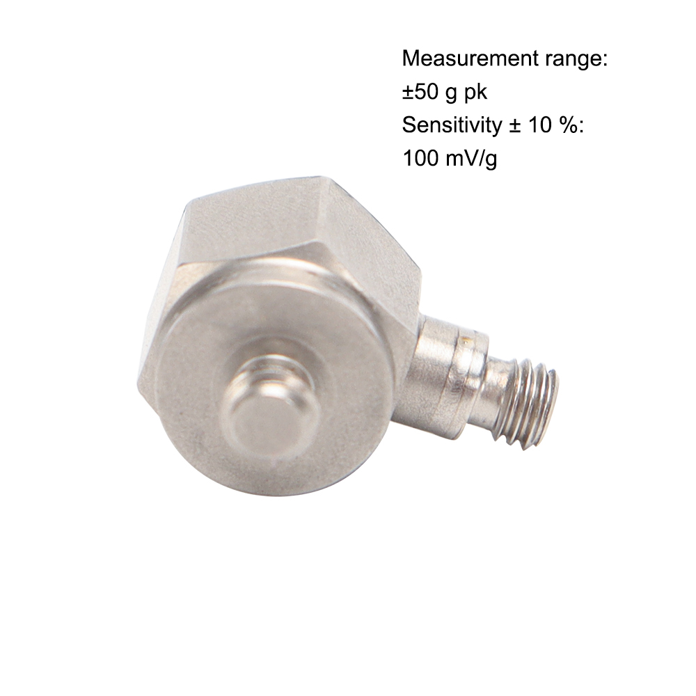 Customized Single Axis Voltage Output Piezoelectric Acceleration Sensor IEPE Miniature Accelerometer 10 MV/g Sensitivity 1-10kHz