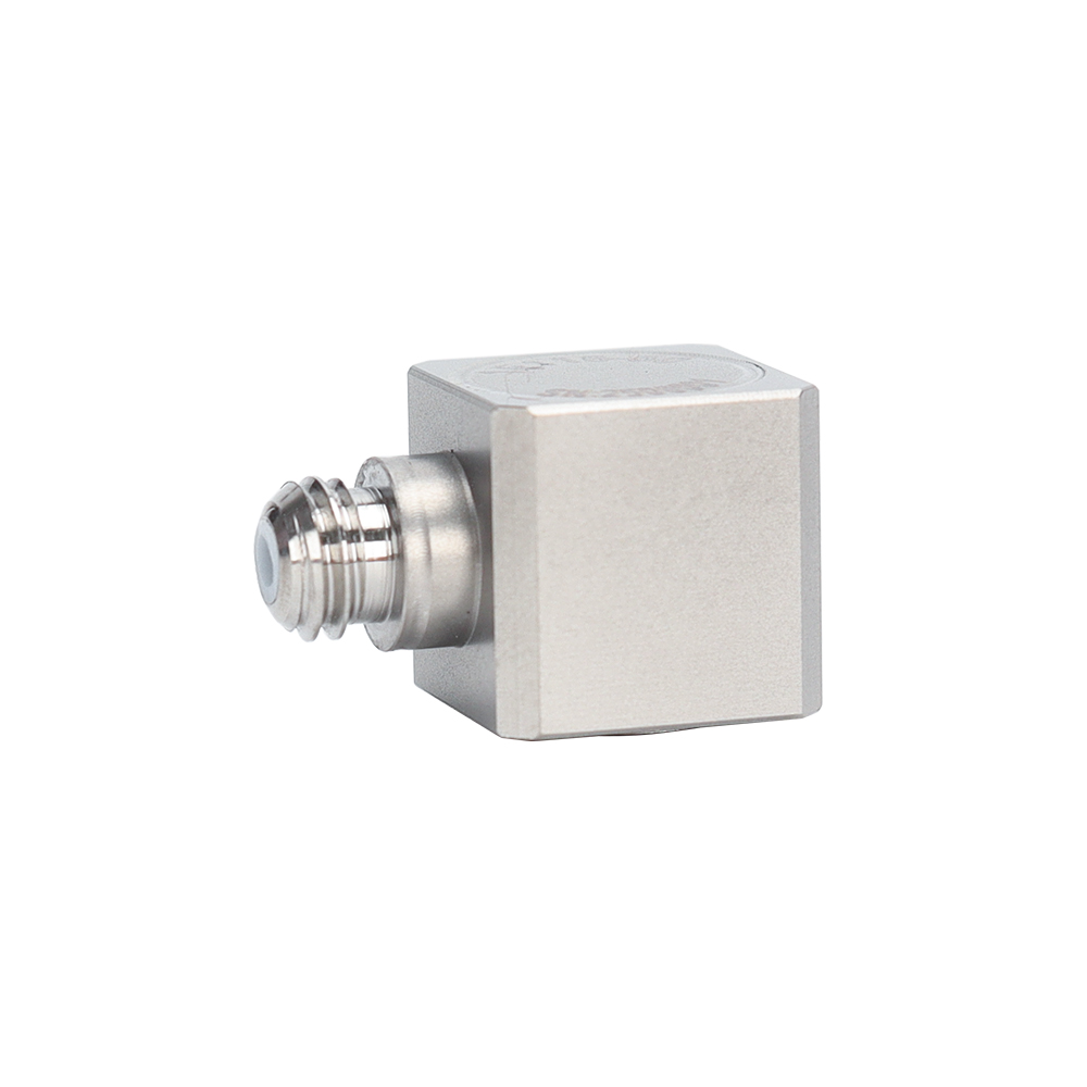 Miniature IEPE Piezoelectric Acceleration Sensor, Sensitivity 100mV/g, Titanium Alloy Housing, 18-30VDC
