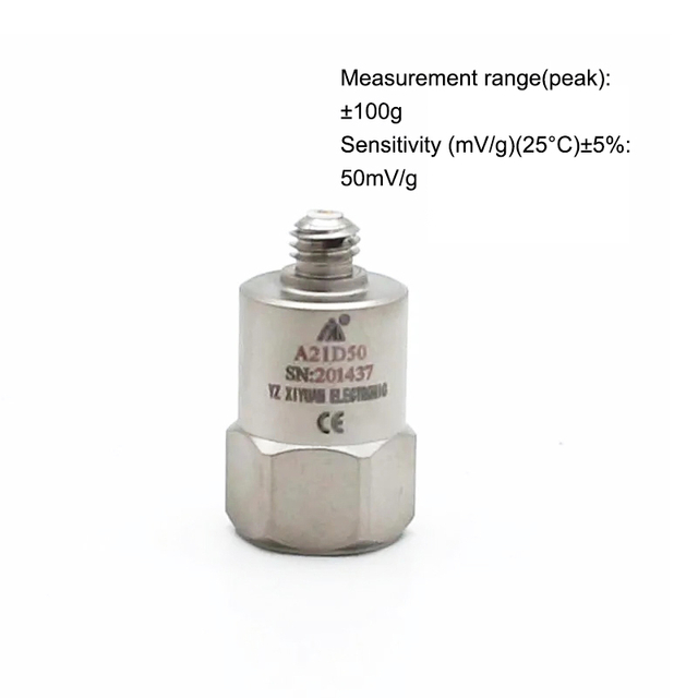 Uniaxial Voltage Type IEPE General Purpose Accelerometer Industrial Online Monitoring Vibration Accelerometer