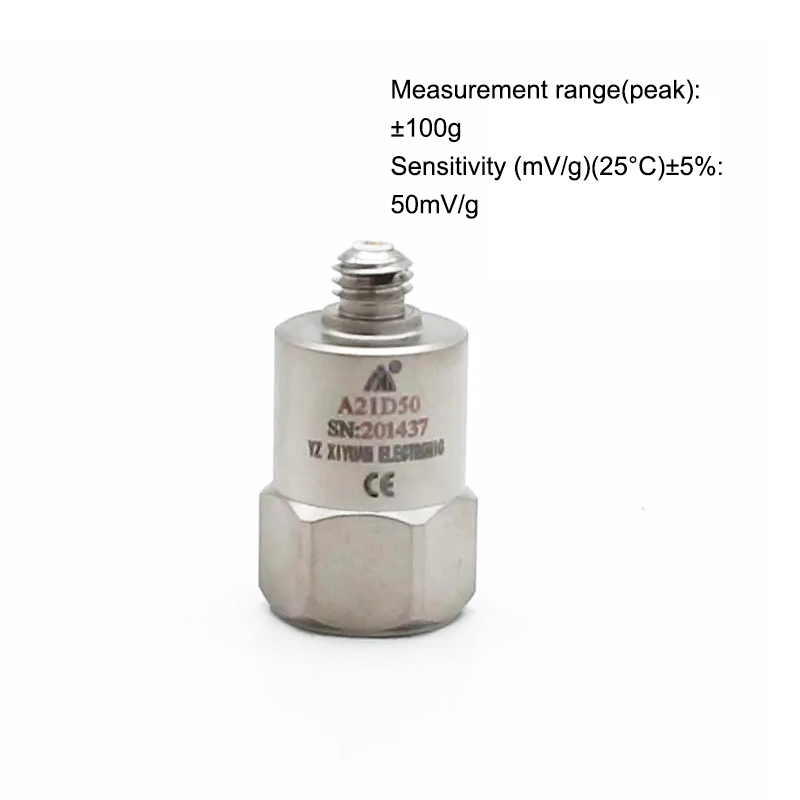 Uniaxial Voltage Type IEPE General Purpose Accelerometer Industrial Online Monitoring Vibration Accelerometer