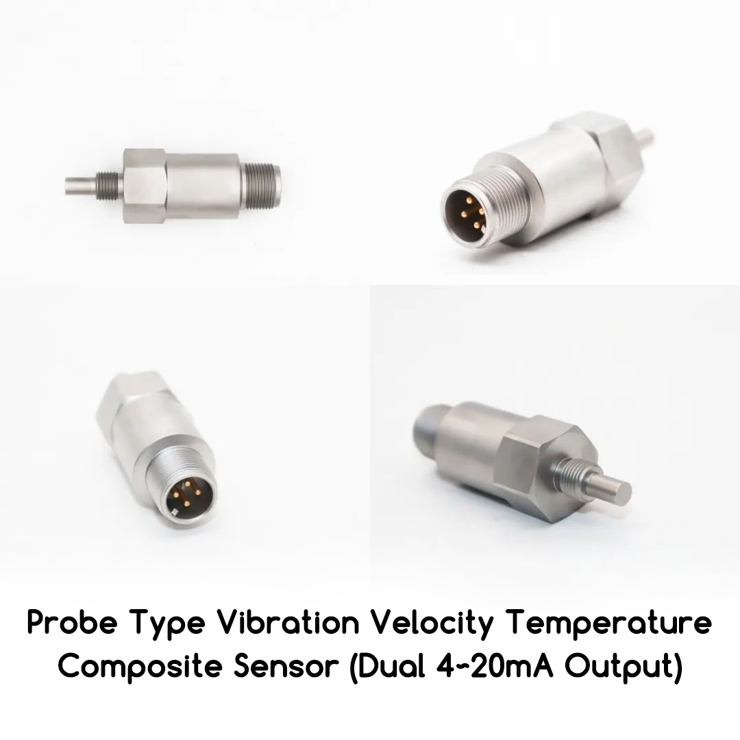 Probe Type Vibration Velocity Temperature Composite Sensor