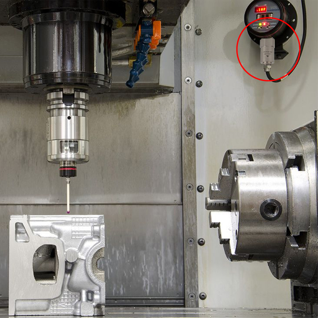 Machine Tool Crash Protection System with 4-Channel EDAQ & 100mV/g Sensor, Active Anti-Collision
