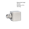 Miniature IEPE Piezoelectric Acceleration Sensor, Sensitivity 100mV/g, Titanium Alloy Housing, 18-30VDC