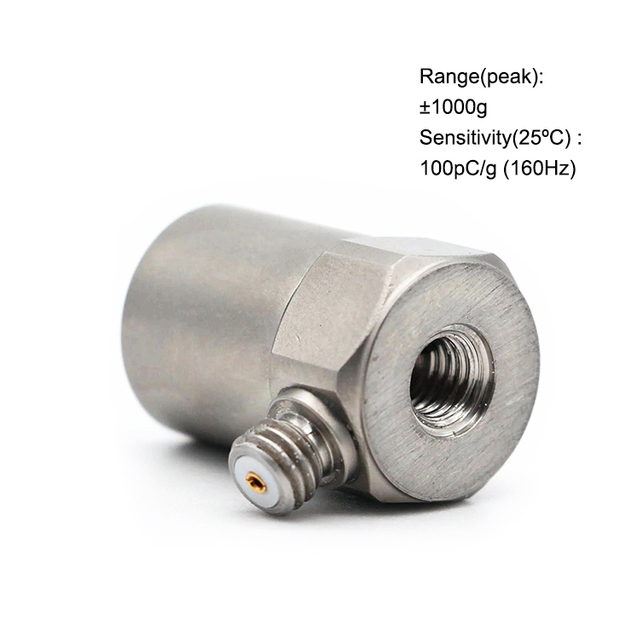 Acceleration Sensor A11C100 General PE Uniaxial Charge Vibration Sensor Accelerometer Sensor