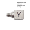 Piezoelectric Miniature 3 Axis Accelerometer AJ271F for Industry, 500 G, Titanium Housing