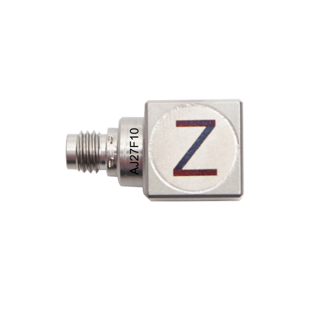 AJ27F Miniature Triaxial Accelerometer, 14 Cubic, 10 MV/g, 500 g Range, Titanium Alloy
