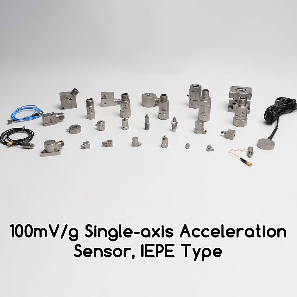 100 mV/g Uniaxial Accelerometer, IEPE Type