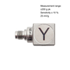 Industrial Mini Triaxial Piezoelectric Accelerometer AJ271F, Titanium Alloy, 25 MV/g Sensitivity