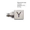 China Made AJ271F Mini Triaxial Piezoelectric Acceleration Sensor, Compact 10.2 Cubic