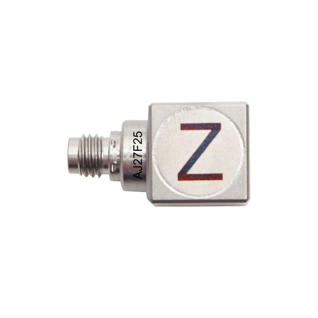 Compact Industrial Triaxial Piezoelectric Accelerometer AJ27F, 14 Cubic, 200 g Measurement Range
