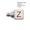 AJ27F Miniature Triaxial Accelerometer, 14 Cubic, 10 MV/g, 500 g Range, Titanium Alloy