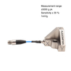 Triaxial Acceleration Sensor with Mechanical Filter, IEPE Type, Titanium Housing